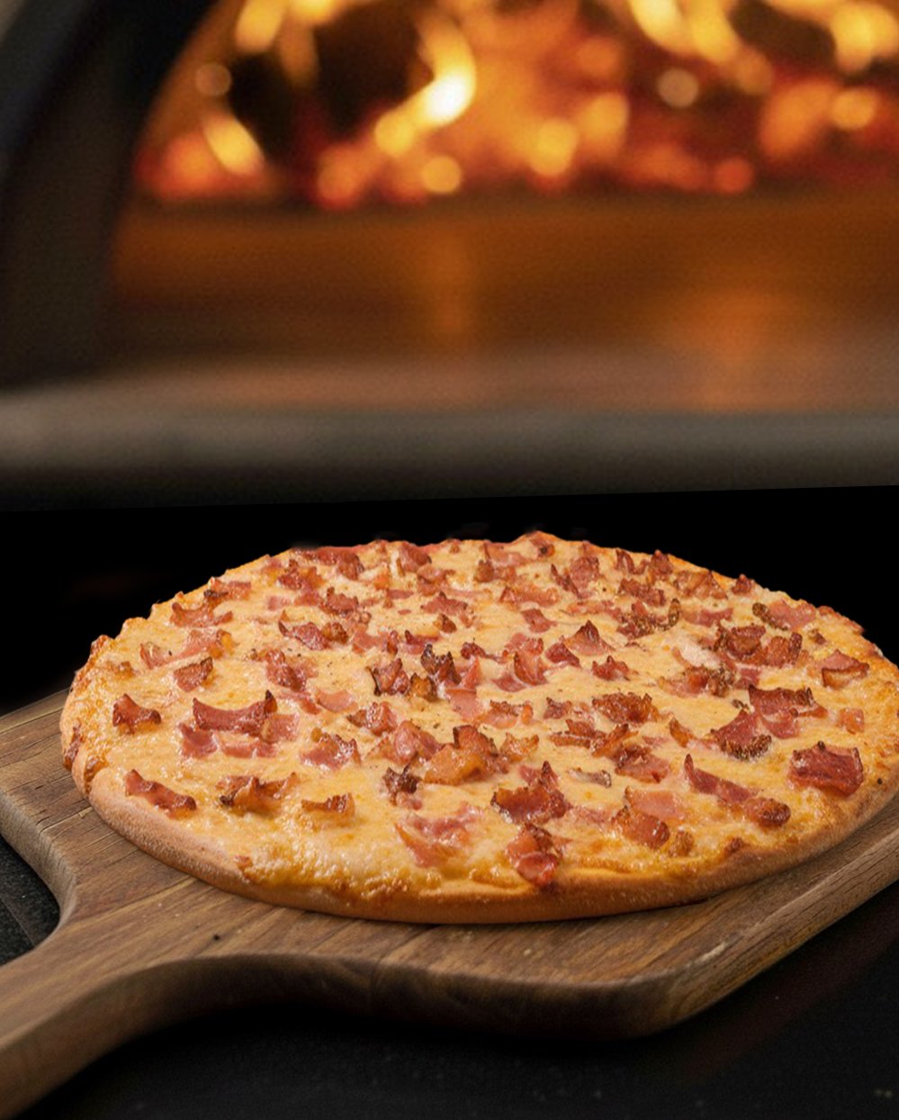Pizza de Bacon